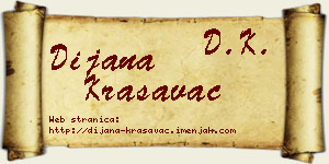 Dijana Krasavac vizit kartica